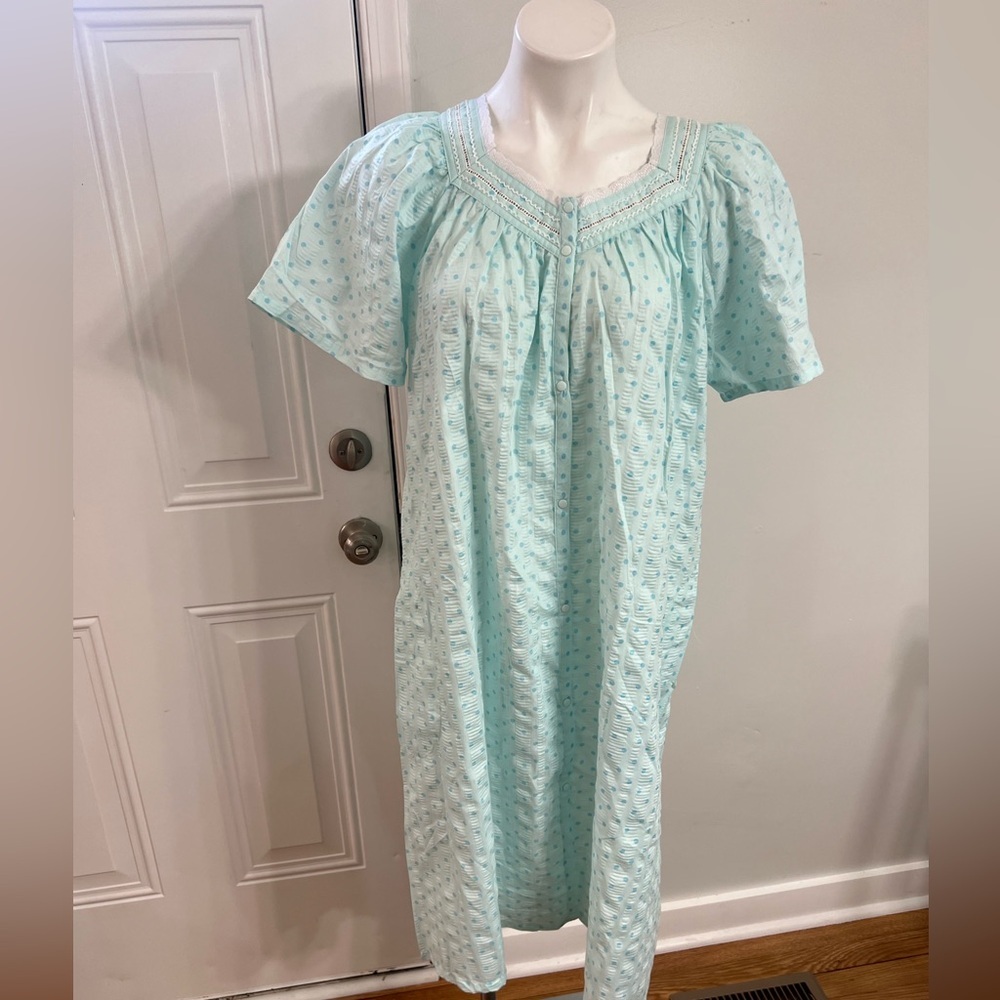 Celestial Dreams by Komar Blue Pajamas with Textured Fabric and Flutter Sleeves